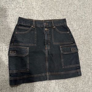 Topshop denim mini skirt
